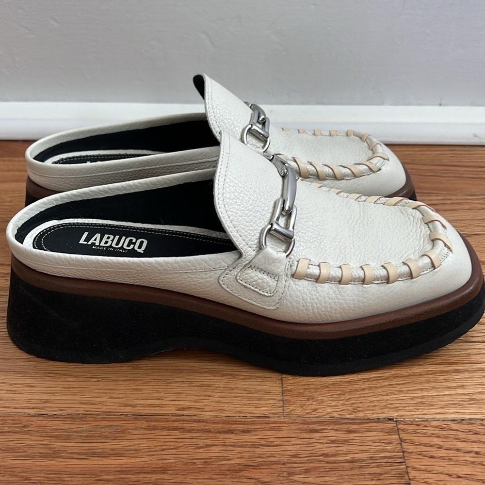 Worn Once-  Labucq Koko Moc Mules